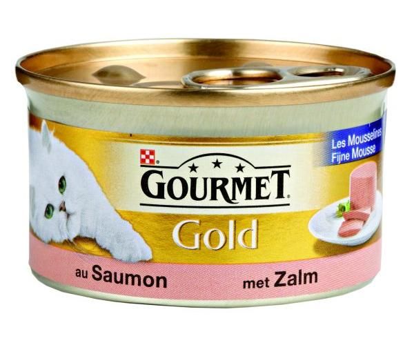 Gourmet gold fijne mousse zalm kattenvoer
